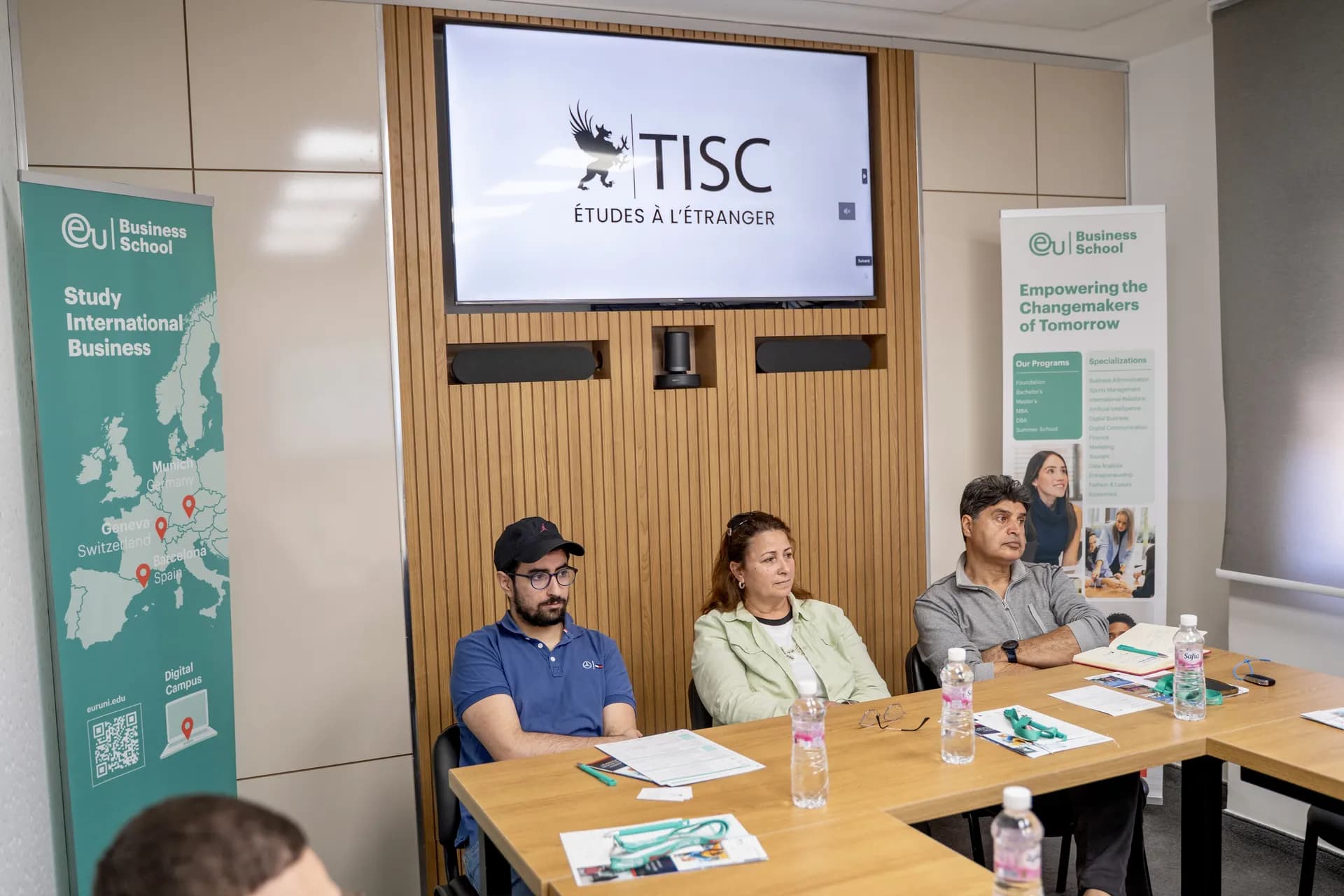 TISC × EU Business School information session with attendees